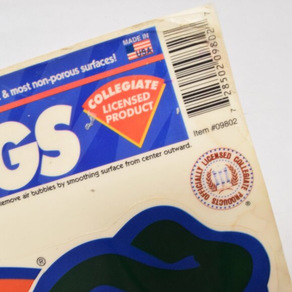 Vintage UF Florida Gators Window Clings Albert College Fan 1980s Car Camper Home - Picture 4 of 12